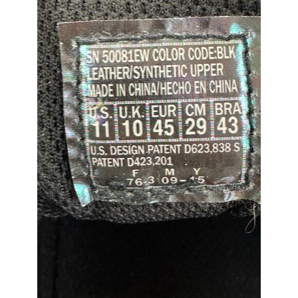 Skechers Mens Energy Afterburn Sneakers Size 11 Extra Wide Black Leather main image 5